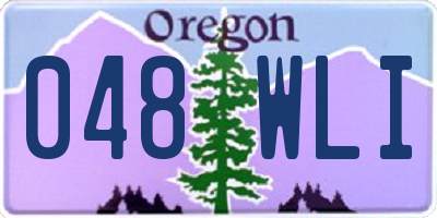 OR license plate 048WLI