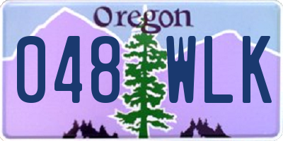 OR license plate 048WLK