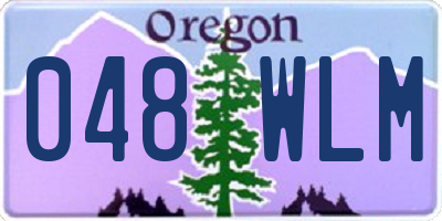 OR license plate 048WLM