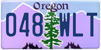 OR license plate 048WLT