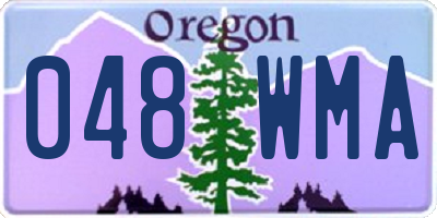 OR license plate 048WMA