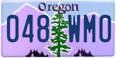 OR license plate 048WMO