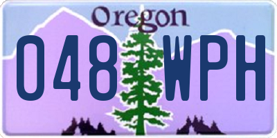 OR license plate 048WPH