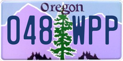 OR license plate 048WPP