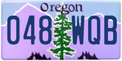 OR license plate 048WQB
