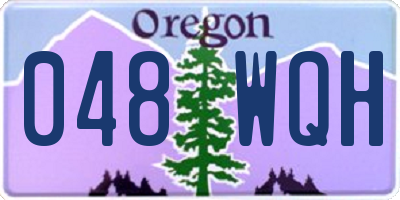 OR license plate 048WQH