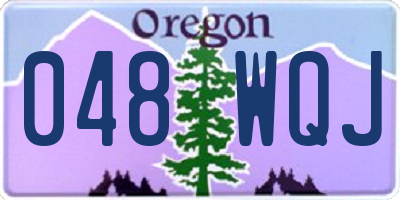OR license plate 048WQJ