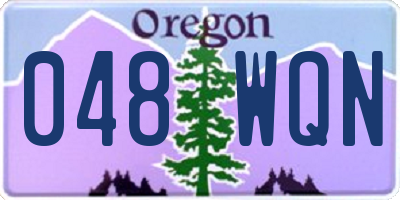 OR license plate 048WQN