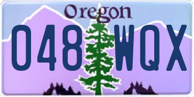 OR license plate 048WQX