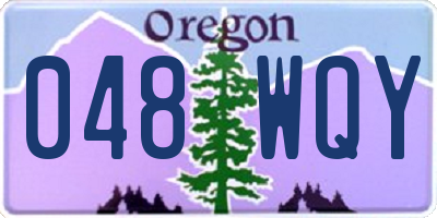 OR license plate 048WQY
