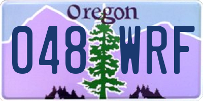 OR license plate 048WRF