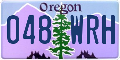 OR license plate 048WRH