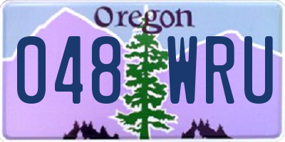 OR license plate 048WRU