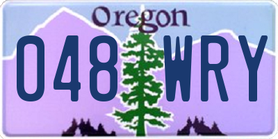 OR license plate 048WRY