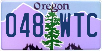 OR license plate 048WTC