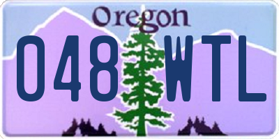 OR license plate 048WTL