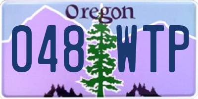 OR license plate 048WTP