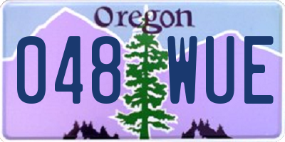 OR license plate 048WUE