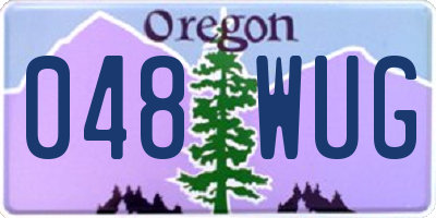OR license plate 048WUG