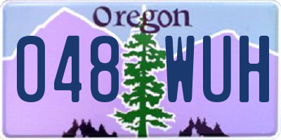 OR license plate 048WUH