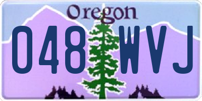 OR license plate 048WVJ