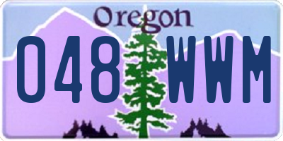 OR license plate 048WWM