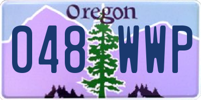 OR license plate 048WWP