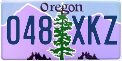 OR license plate 048XKZ