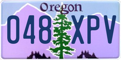 OR license plate 048XPV