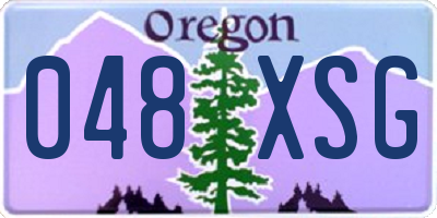 OR license plate 048XSG