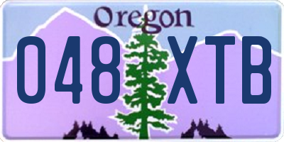 OR license plate 048XTB