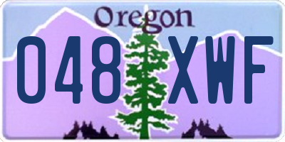 OR license plate 048XWF