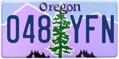 OR license plate 048YFN