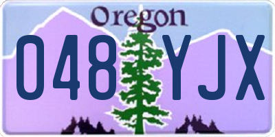 OR license plate 048YJX