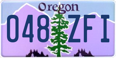 OR license plate 048ZFI