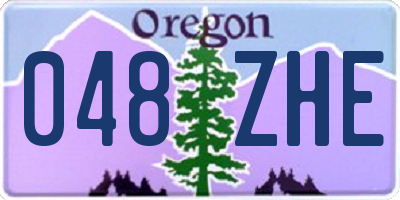 OR license plate 048ZHE