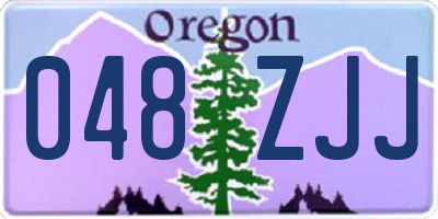 OR license plate 048ZJJ