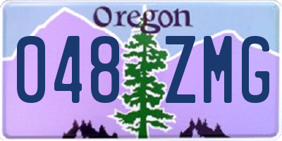 OR license plate 048ZMG
