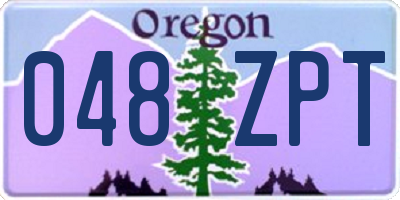 OR license plate 048ZPT