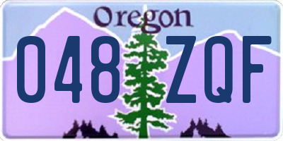 OR license plate 048ZQF