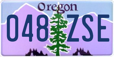 OR license plate 048ZSE