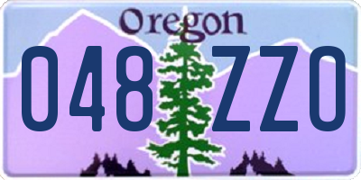 OR license plate 048ZZO