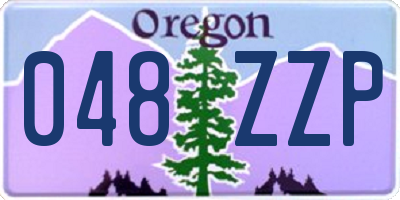 OR license plate 048ZZP