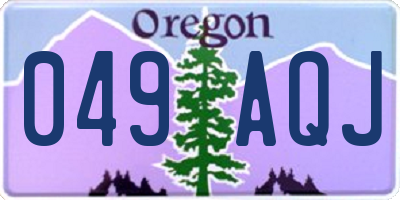 OR license plate 049AQJ