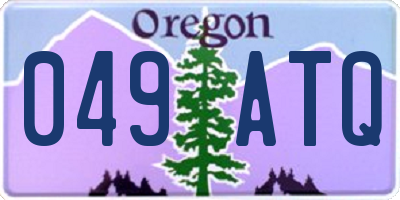 OR license plate 049ATQ