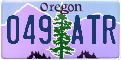 OR license plate 049ATR