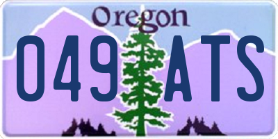 OR license plate 049ATS