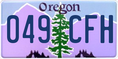 OR license plate 049CFH