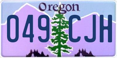 OR license plate 049CJH