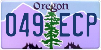 OR license plate 049ECP